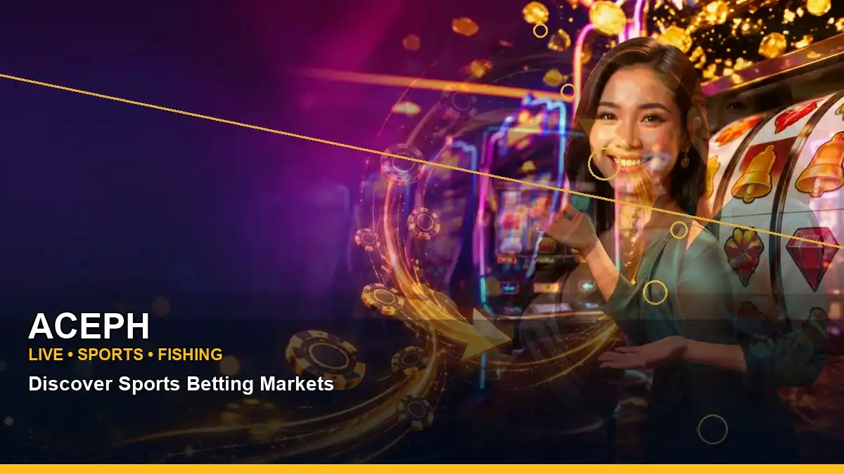 ACEPH luxury online slot games featuring an adult Filipina casino host with a wide-action composition