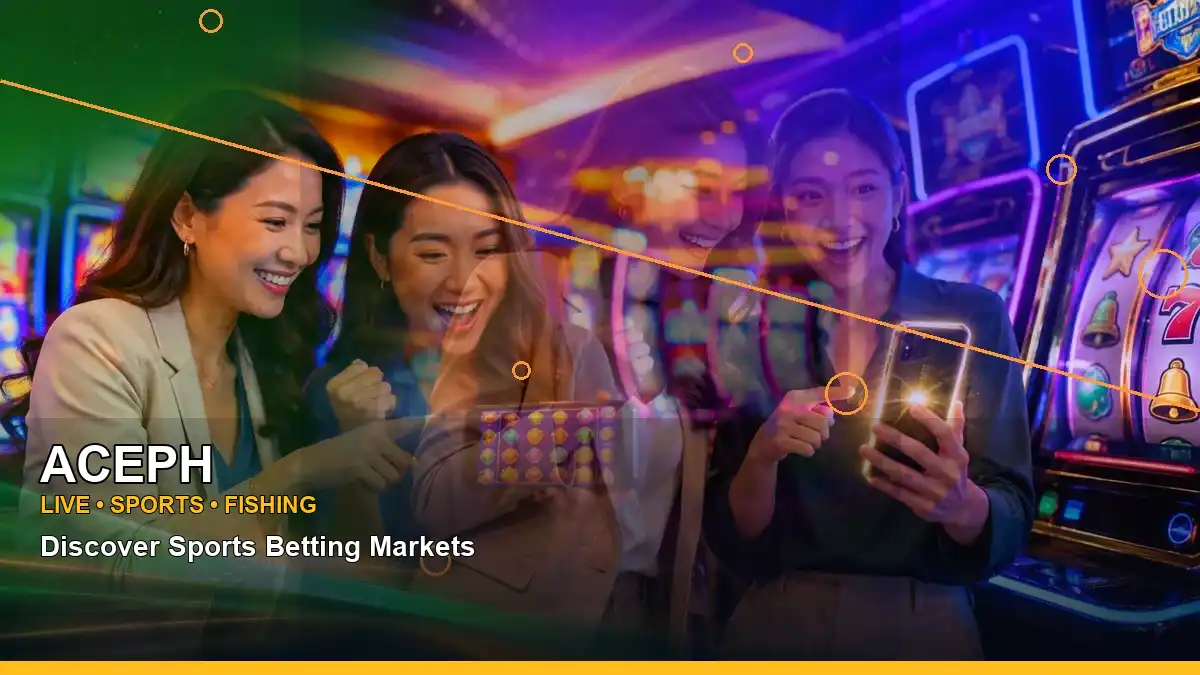 ACEPH adventure online slot games featuring an adult Filipina casino host with a panoramic reel composition