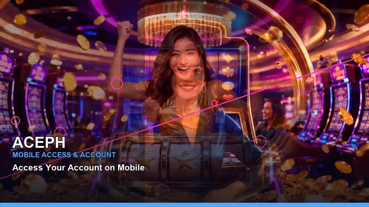 ACEPH neon-lit neon jackpot slot games in a right close-up layout for Philippine players