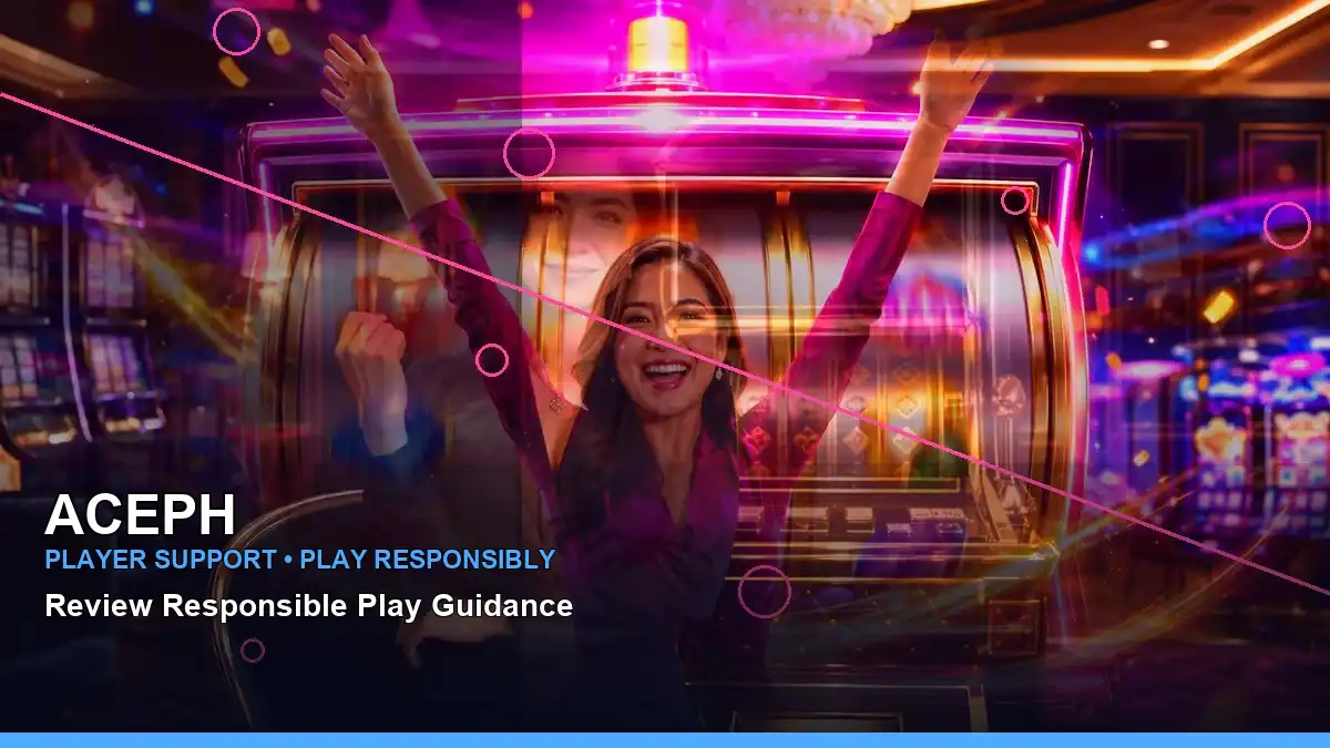 ACEPH high-energy party online slot games in a right close-up layout for Philippine players